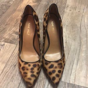 Nine West leopard pumps
